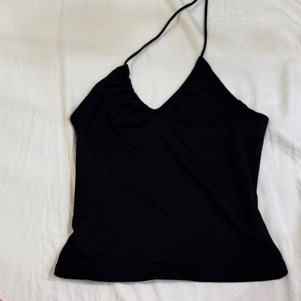 Black Halter Top